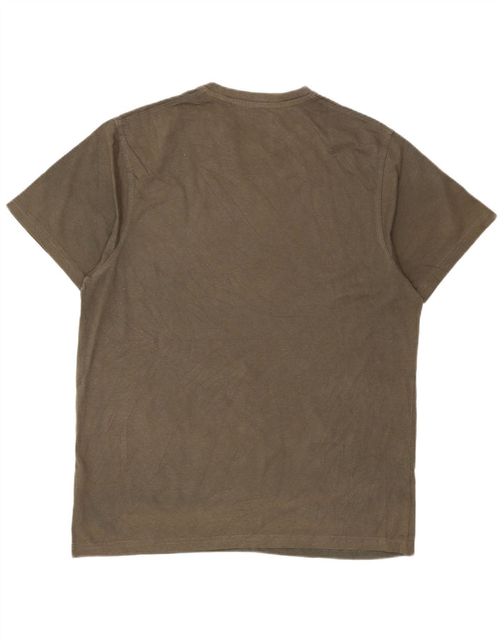 Mountain Warehouse T-Shirt Graphique Homme Kaki Moyen Coton