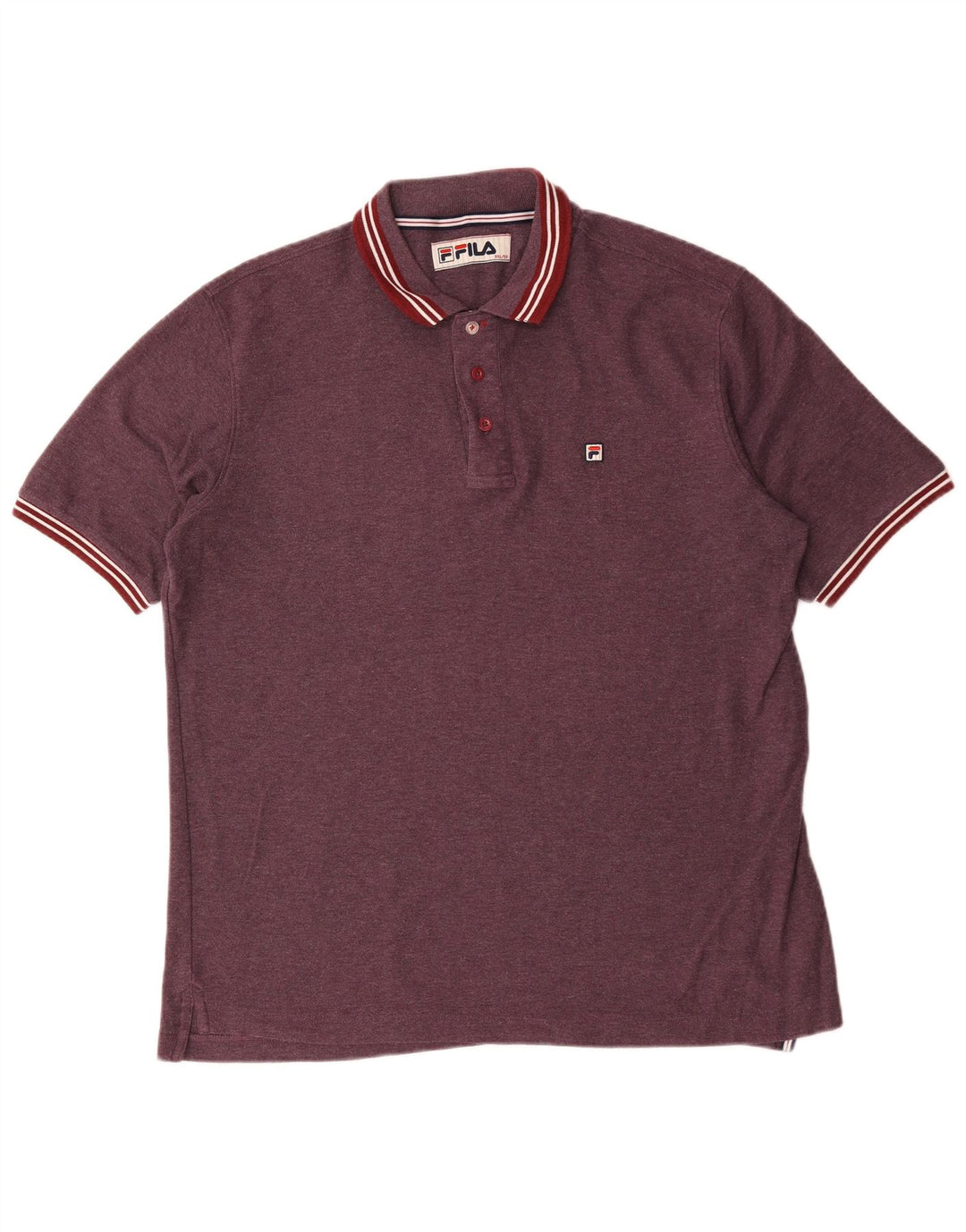Fila Polo Homme IT 56 2XL Bordeaux Polyester