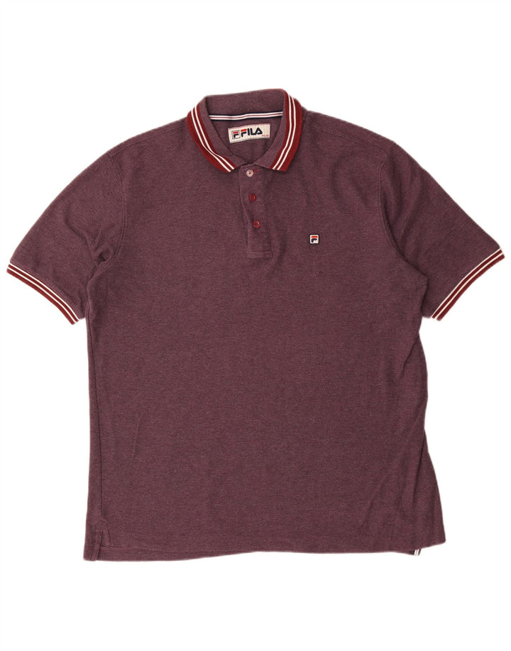 Fila Polo Homme IT 56 2XL Bordeaux Polyester