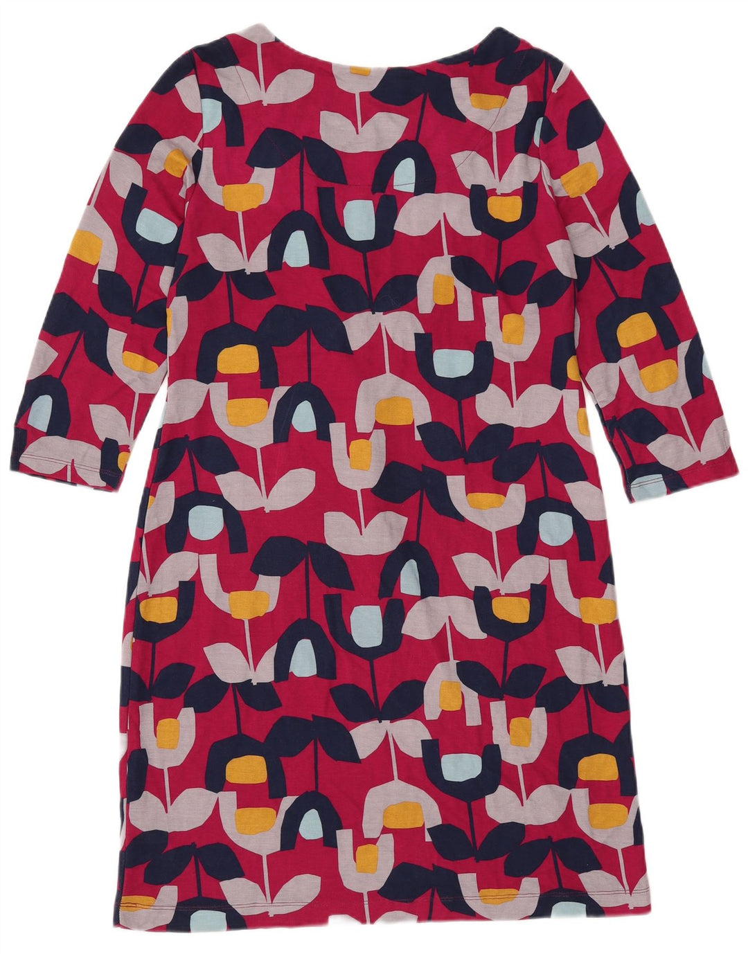 WHITE STUFF Robe fourreau à manches 3/4 pour femme UK 12 Rose moyen floral