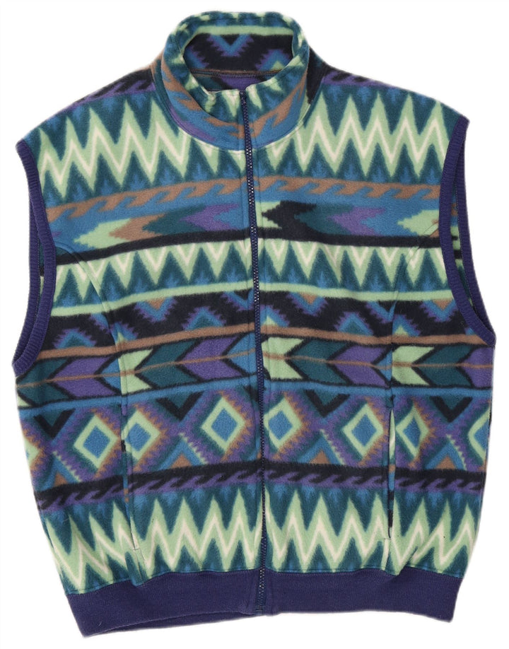 Sevres Gilet Polaire Homme Petit Polyester Géométrique Multicolore