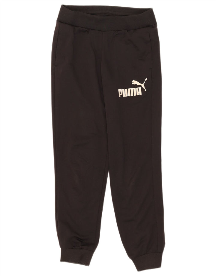Puma Pantalon de Survêtement Graphique Garçon 9-10 ans Noir Polyester