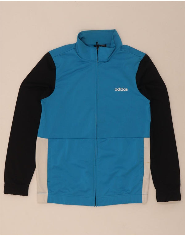 Adidas Veste de survêtement pour femme UK 12/14 Bleu moyen Colourblock