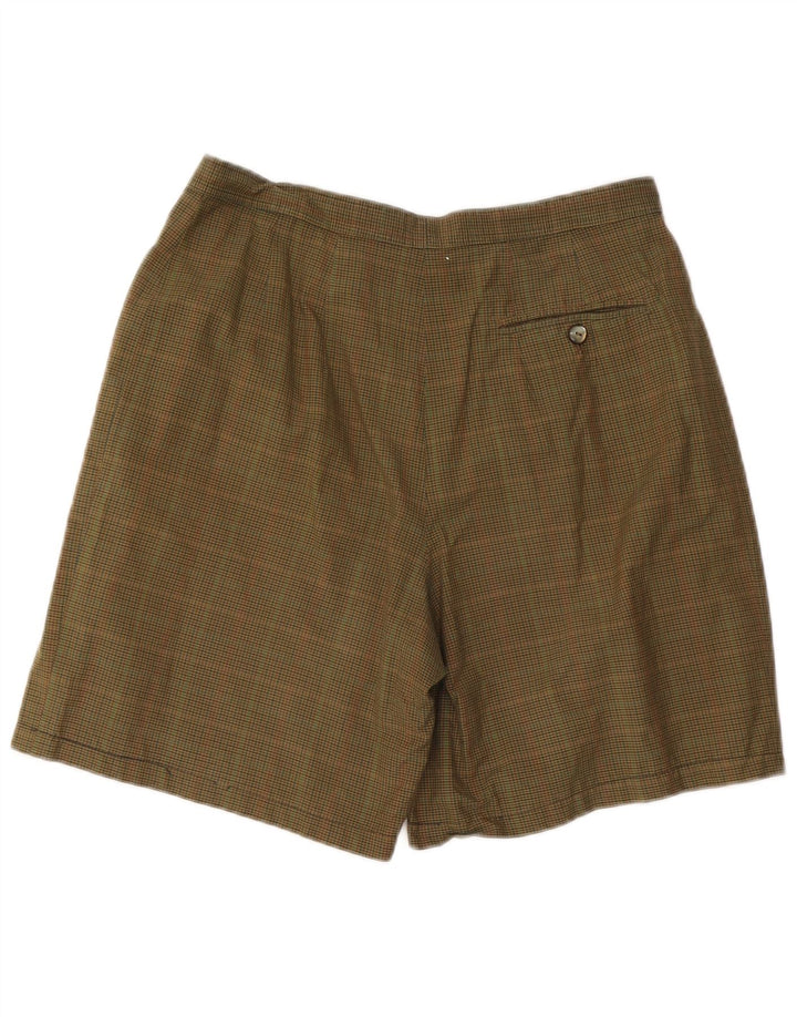 vintage Femmes Pegged Chino Shorts W32 Grand Kaki Check