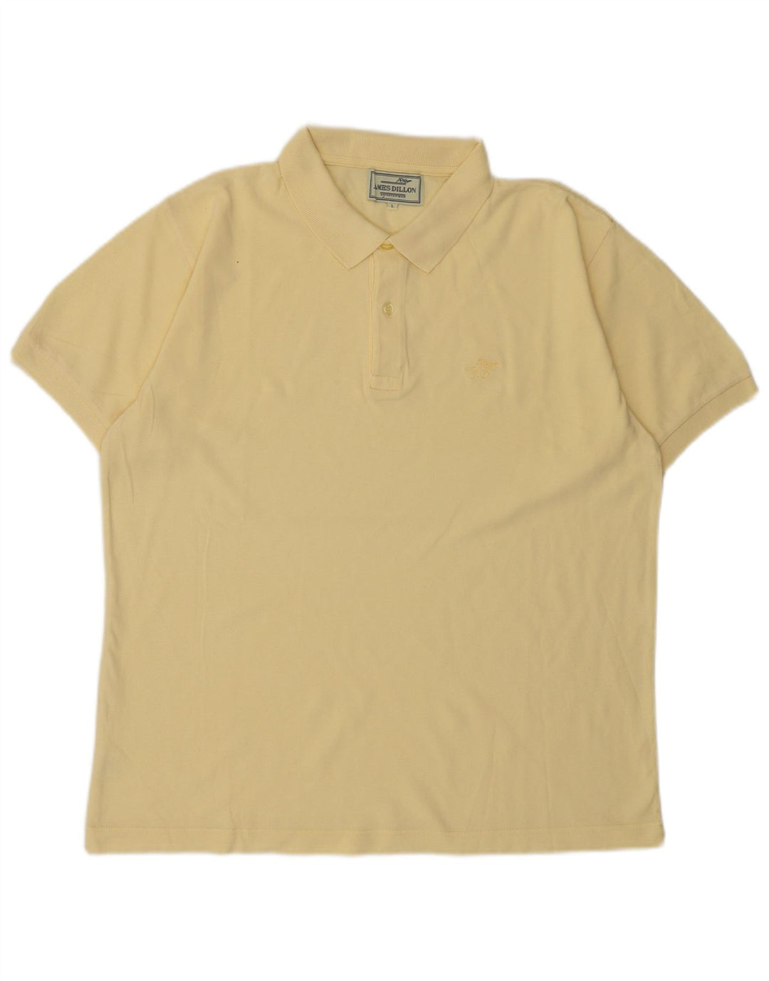 James Dillon Polo Homme Grand Jaune Coton