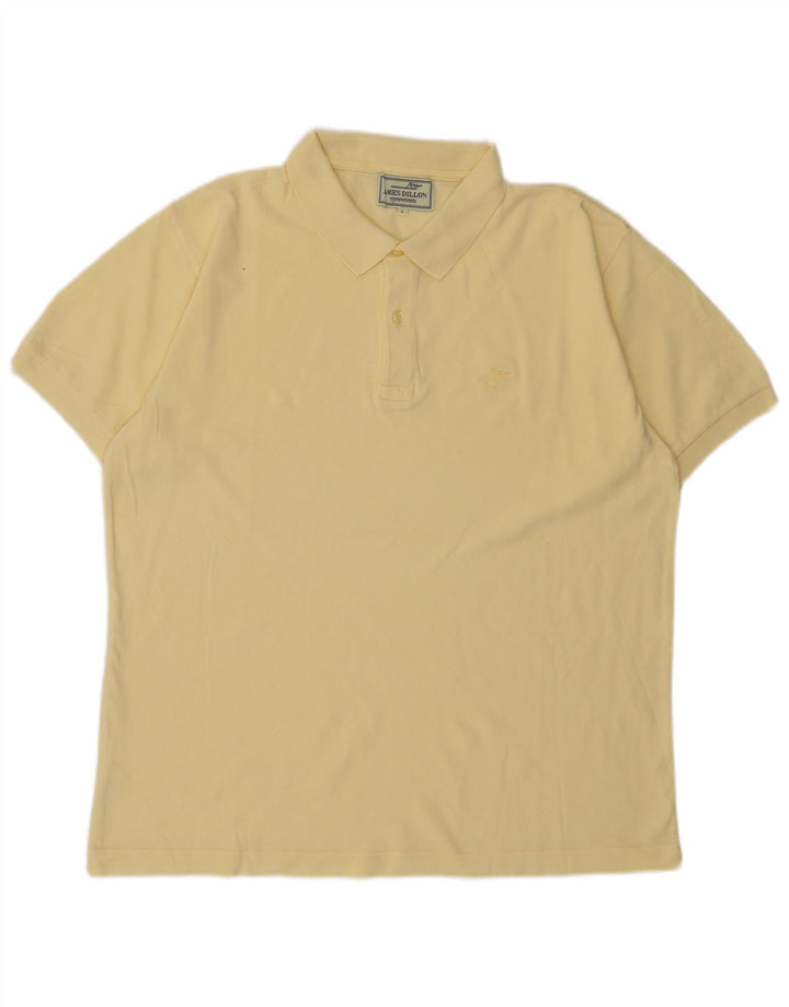 James Dillon Polo Homme Grand Jaune Coton