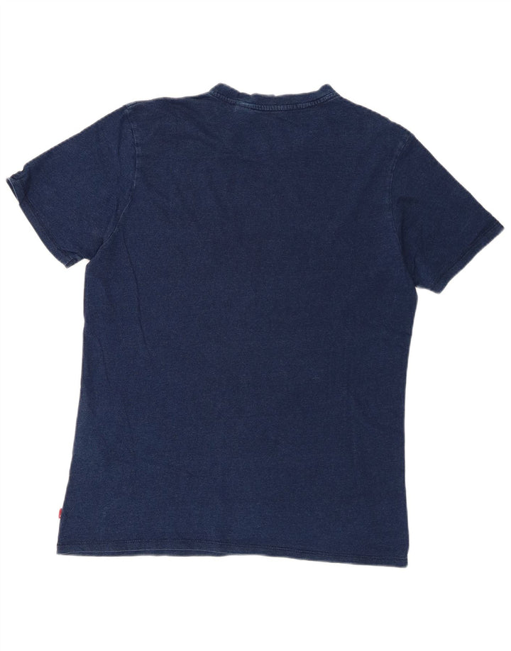 Levi's T-Shirt Graphique Homme Bleu Marine Moyen Coton