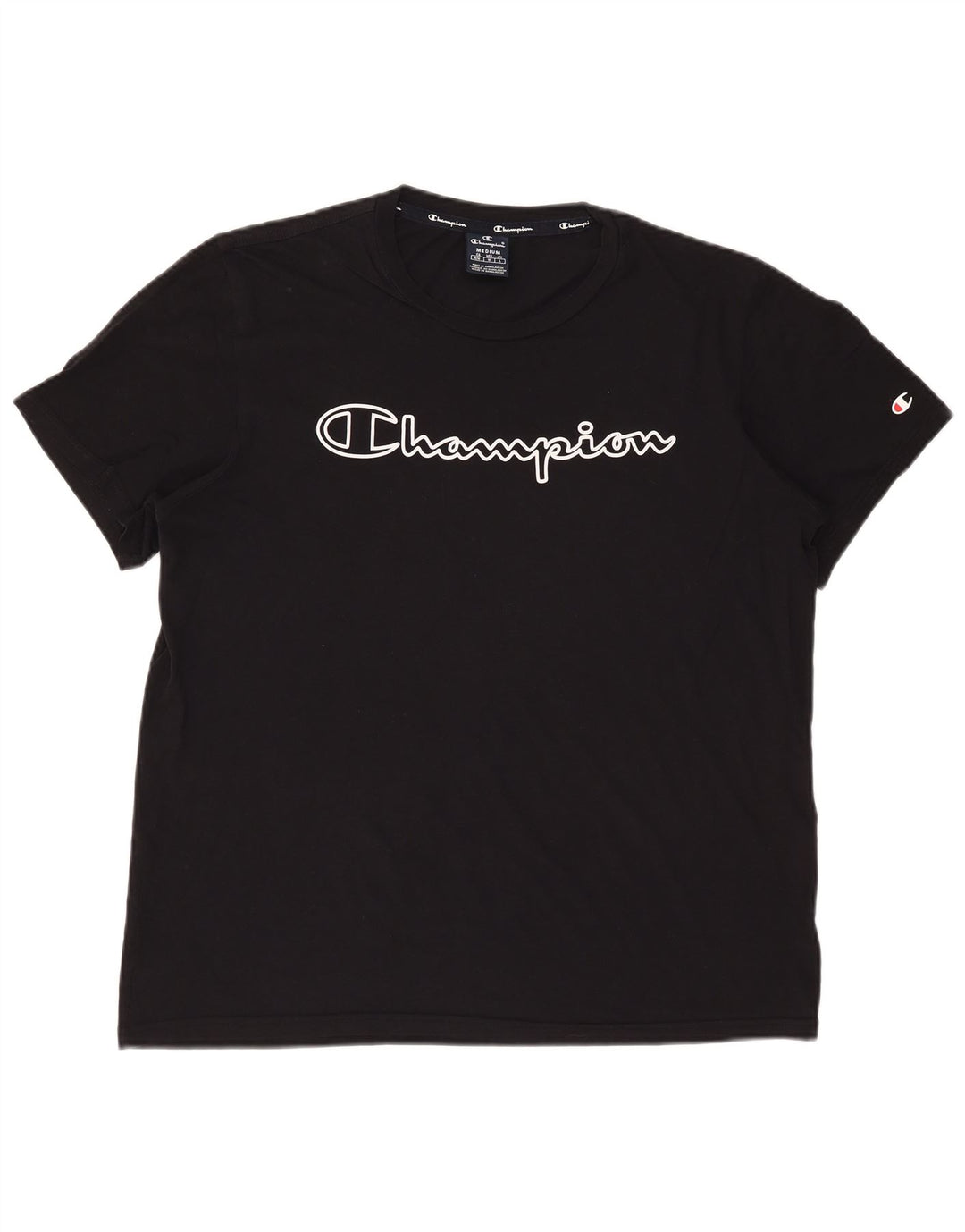 Champion T-Shirt Graphique Homme Noir Moyen Coton