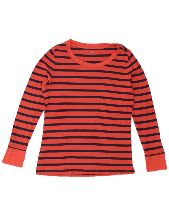 Gap Haut Femme Manches Longues UK 18 XL Rouge Rayé