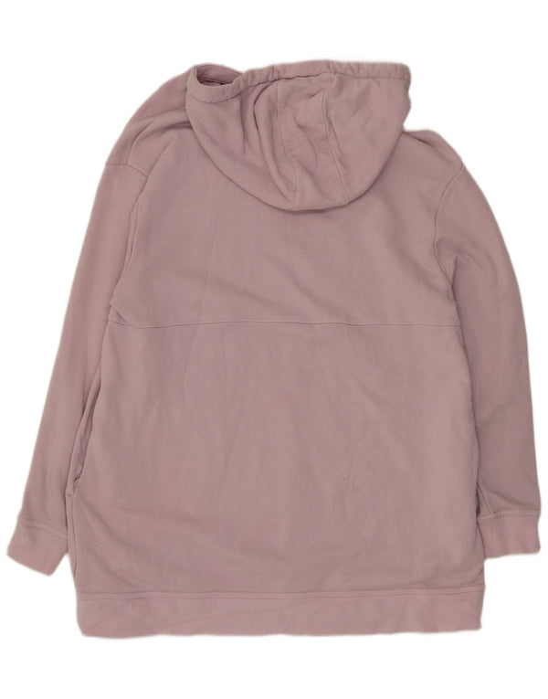Nike Robe à capuche graphique pour femme UK 14 Coton rose moyen