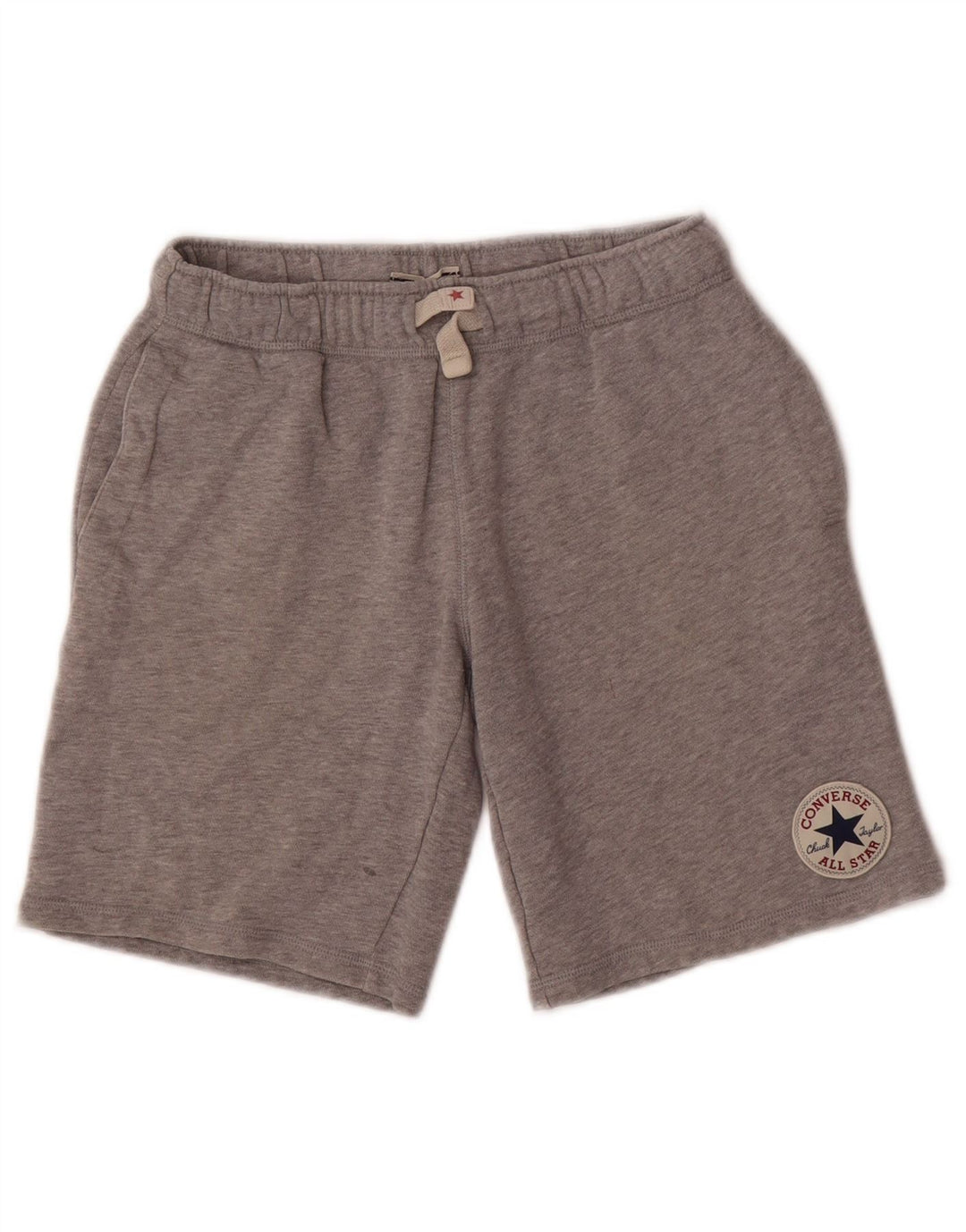 CONVERSE Short de sport All Star pour garçon 8-9 ans Gris Coton