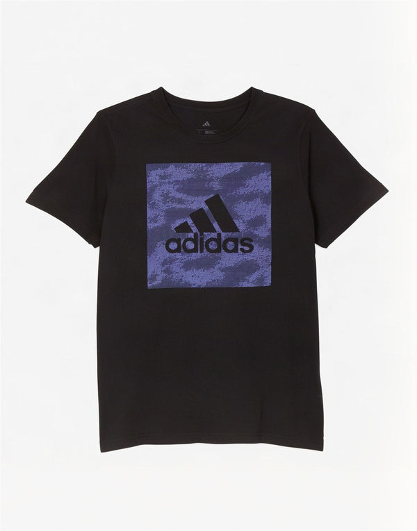 Adidas T-shirt graphique coupe régulière pour hommes, grand noir