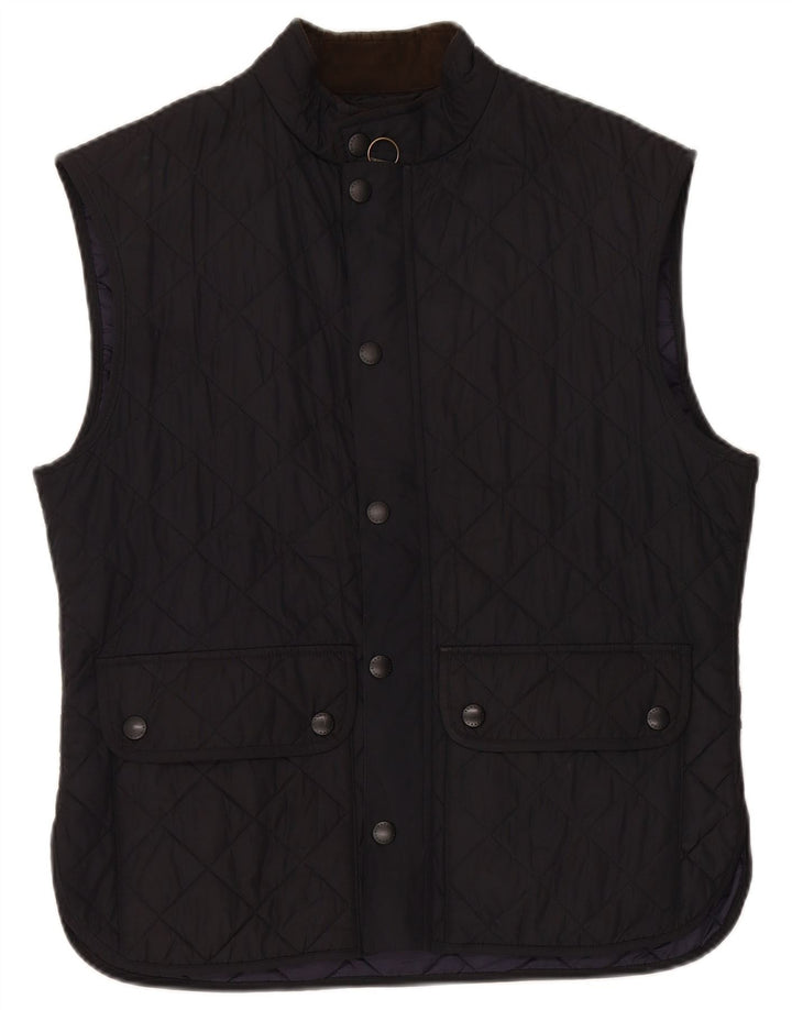 Barbour Gilet matelassé pour femme UK 18 XL Bleu marine Polyester