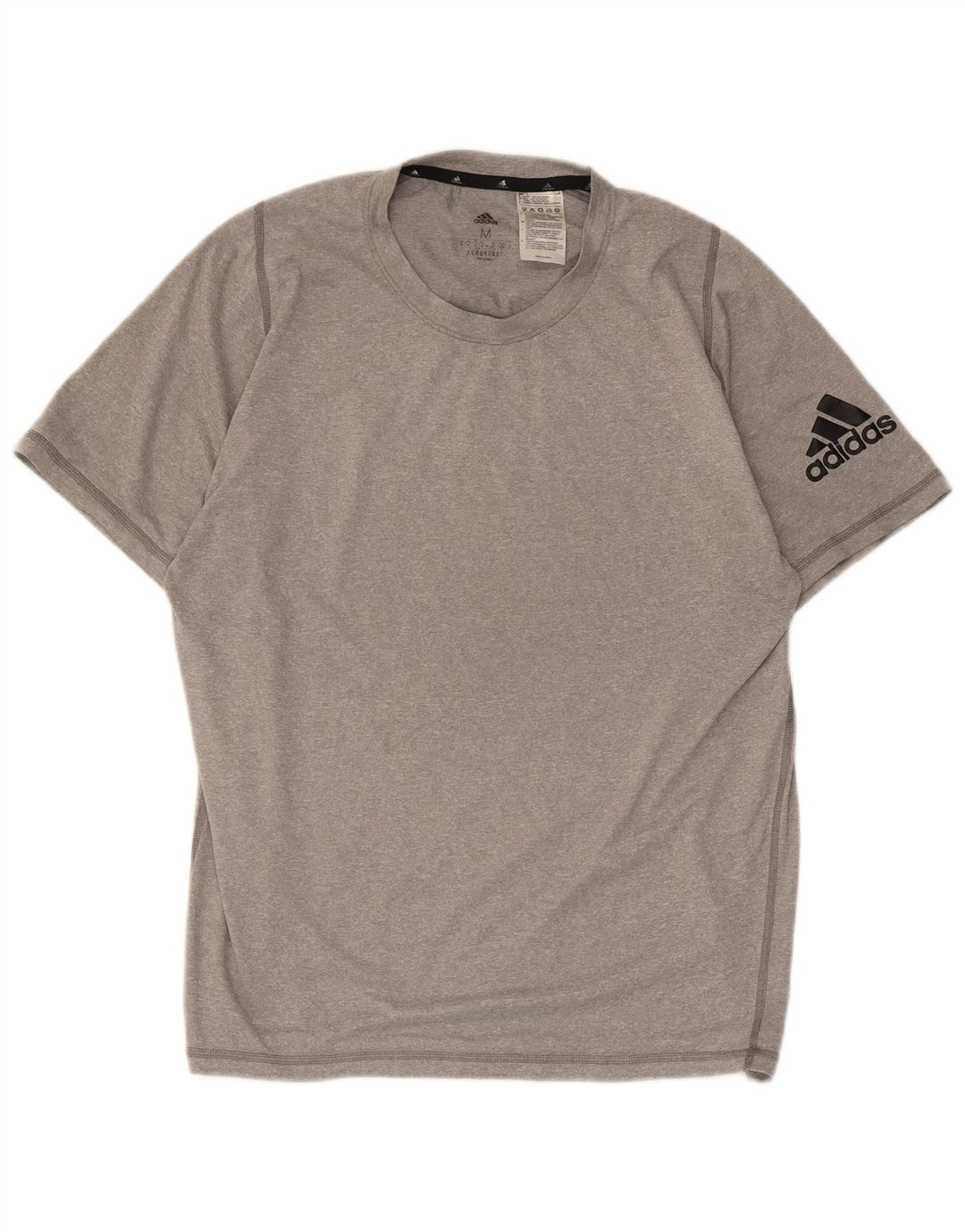 Adidas Homme Aeroready Graphic T-Shirt Top Gris Moyen Polyester