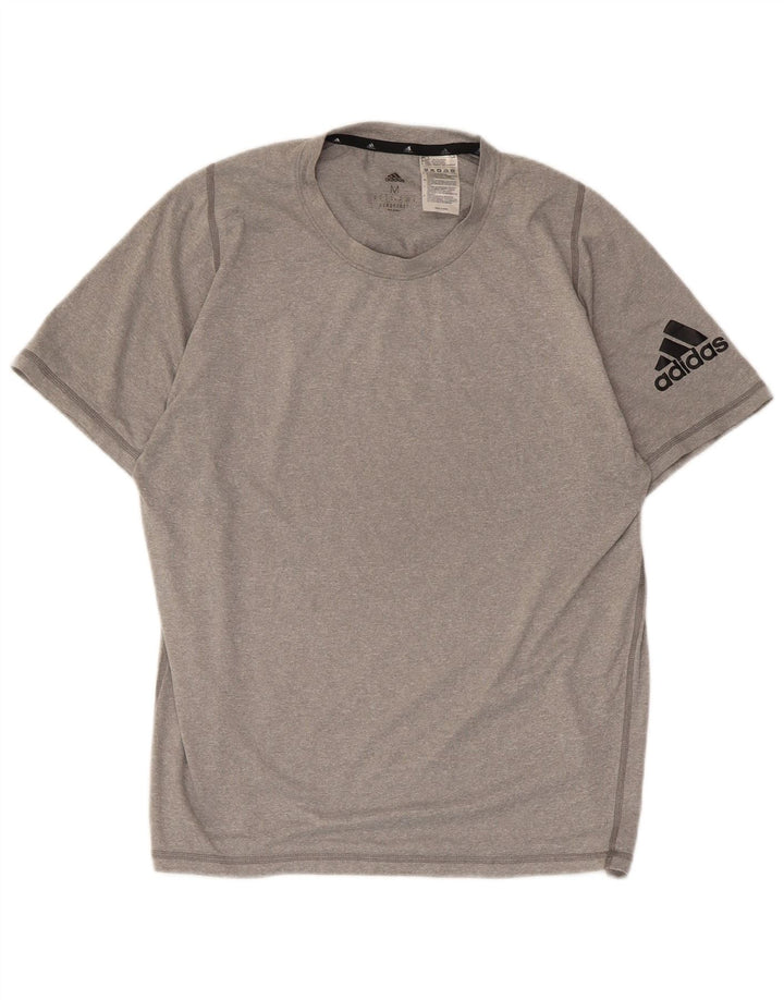 Adidas Homme Aeroready Graphic T-Shirt Top Gris Moyen Polyester
