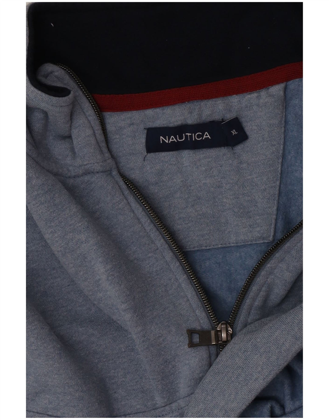 Nautica Sweat-shirt à col zippé pour homme XL Bleu