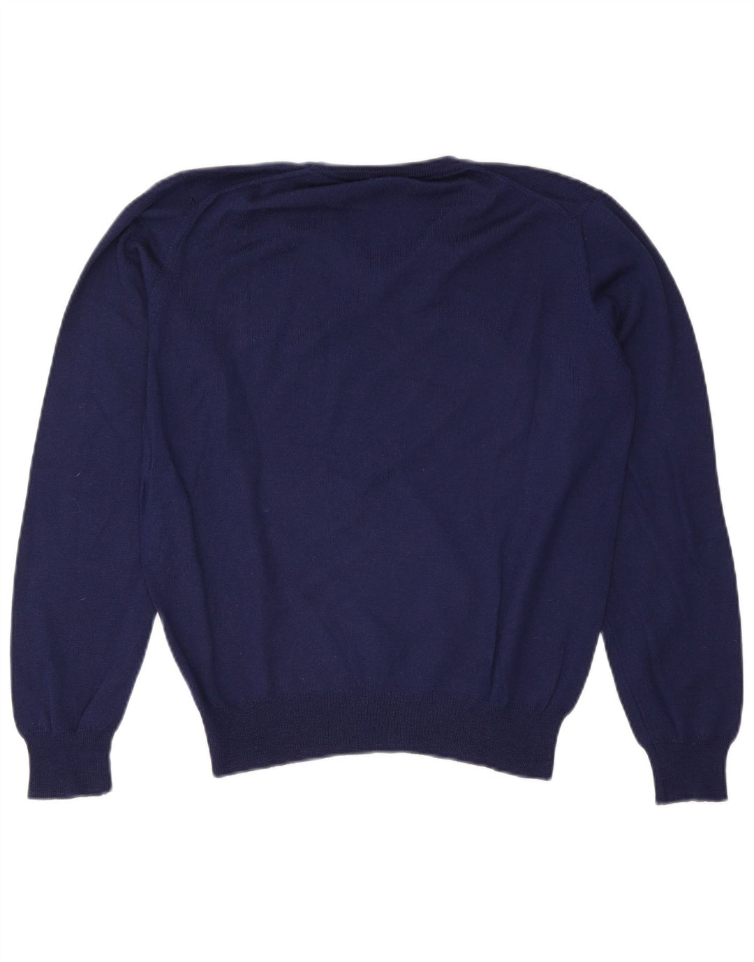 Brooksfield Pull col V pour homme IT 46 Petite laine bleu marine