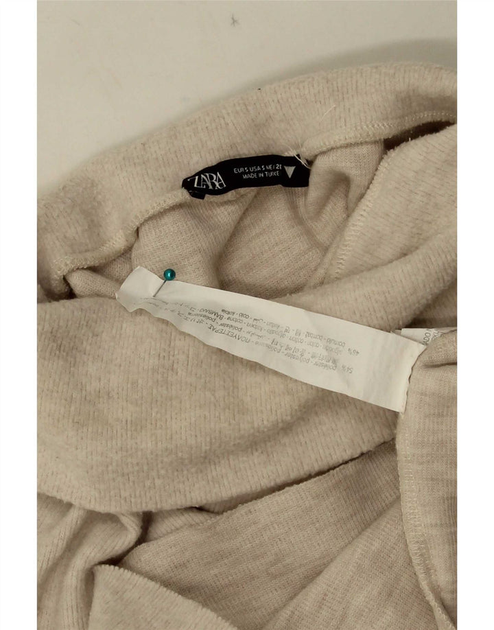 Zara Femme Débardeur UK 10 Petit Beige Polyester