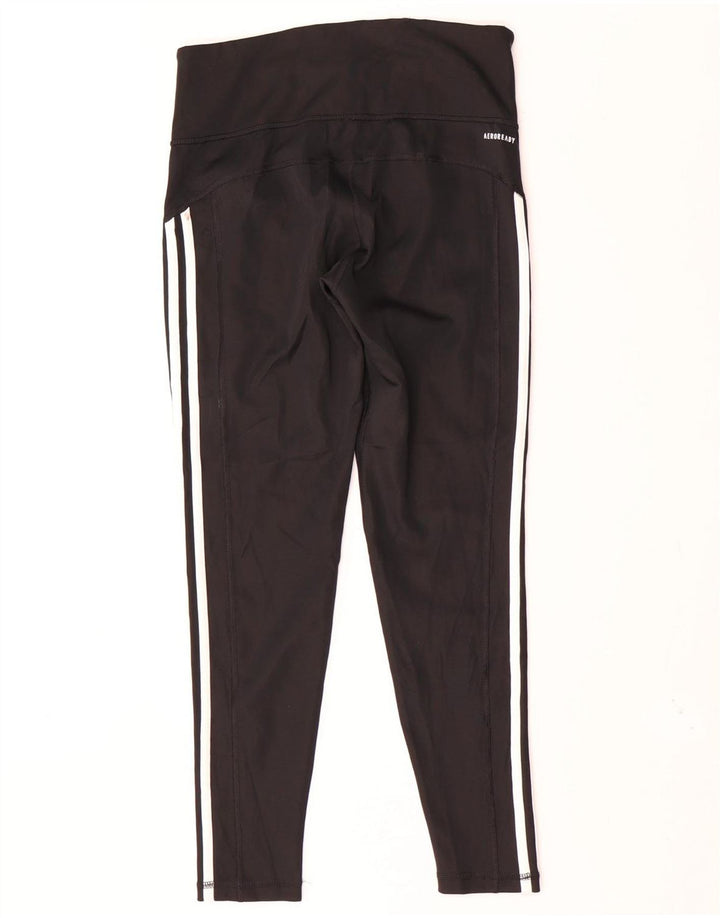 ADIDAS Leggings Aeroready pour femmes UK 12/14 Polyester noir moyen