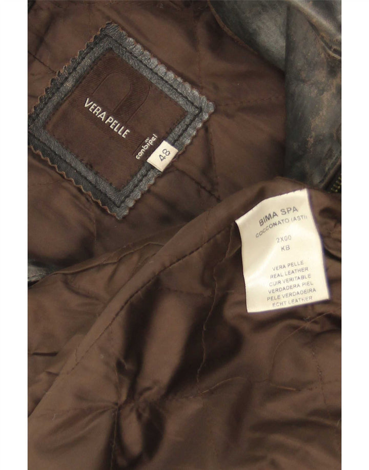 Conbipel Manteau en Cuir Femme IT 48 XL Cuir Noir