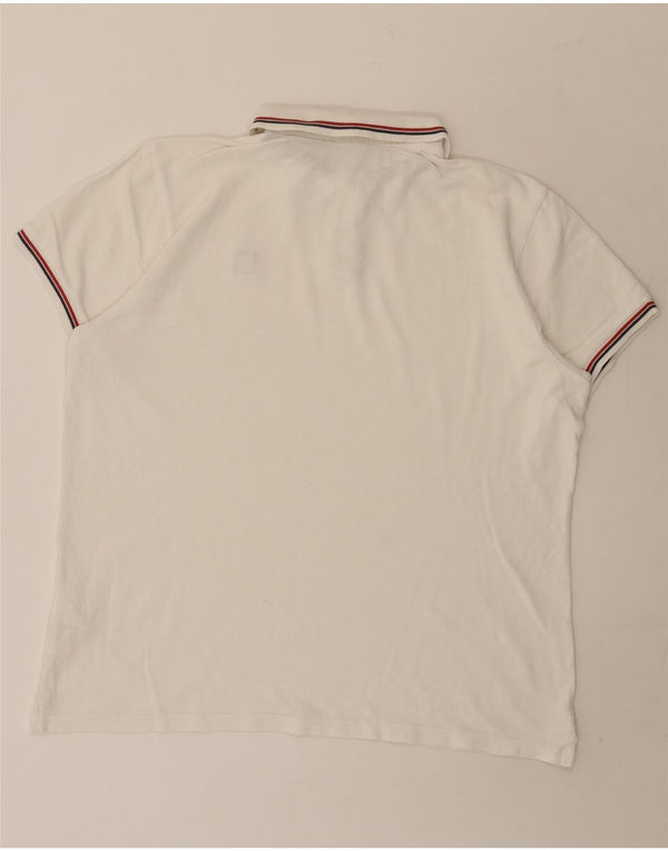 Fila Polo Homme IT 54 XL Blanc Rayé Coton