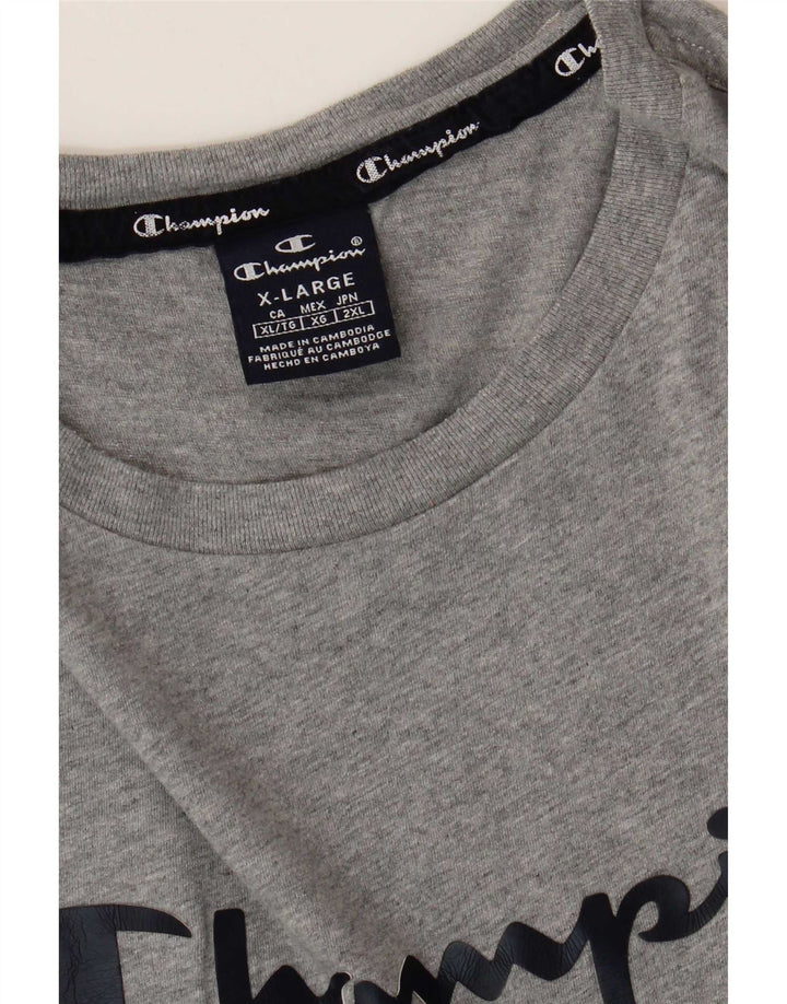 Champion T-Shirt Graphique Homme XL Gris