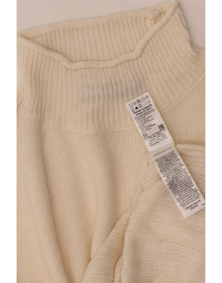Marks & Spencer Pull col roulé pour femme UK 10 Small Beige