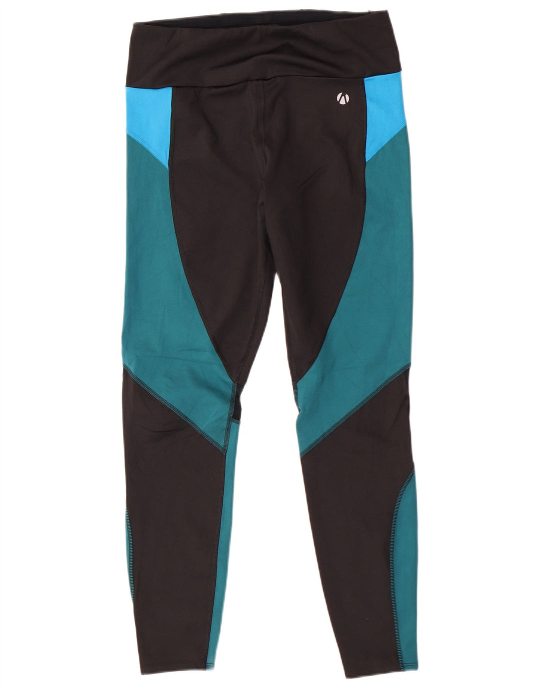 Marks & Spencer Leggings Femme UK 44 Polyester Colorblock Noir Moyen