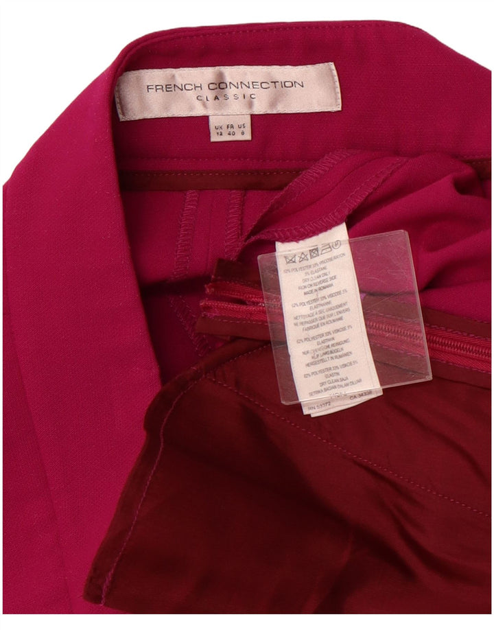 FRENCH CONNECTION Pantalon décontracté à chevilles pour femme UK 12 Medium W32 L26 Rose