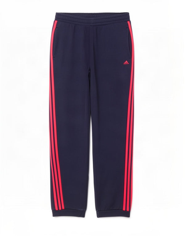 Adidas Pantalon de survêtement pour femme Joggers UK 12/14 Bleu marine moyen Coton