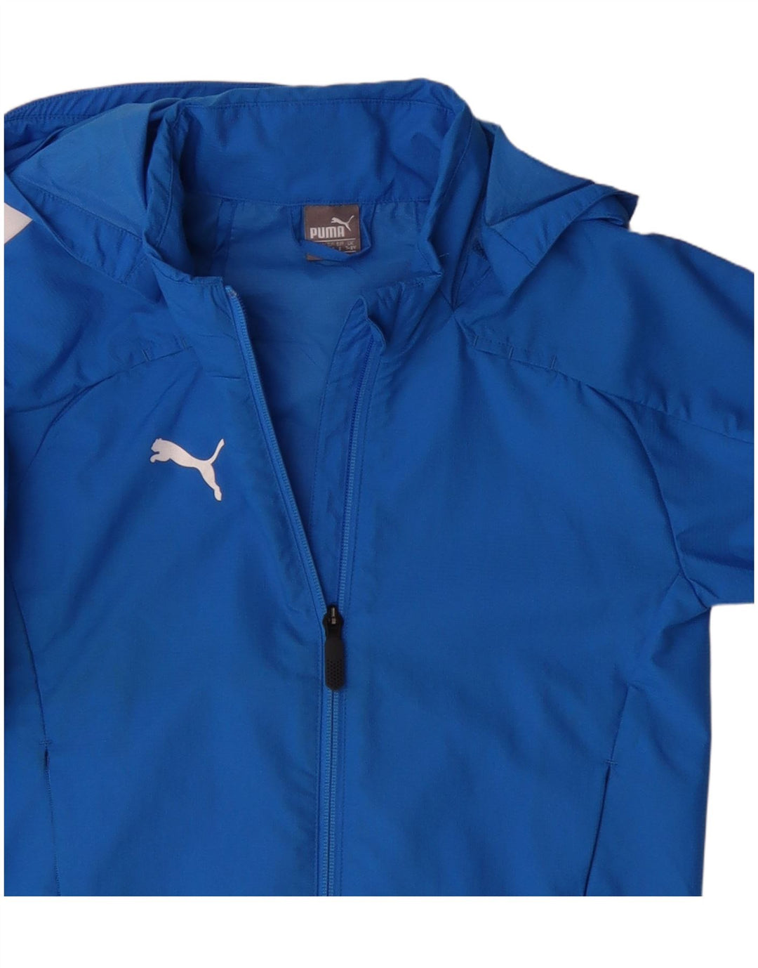 Puma Veste de pluie à capuche garçon 7-8 ans Bleu Polyester