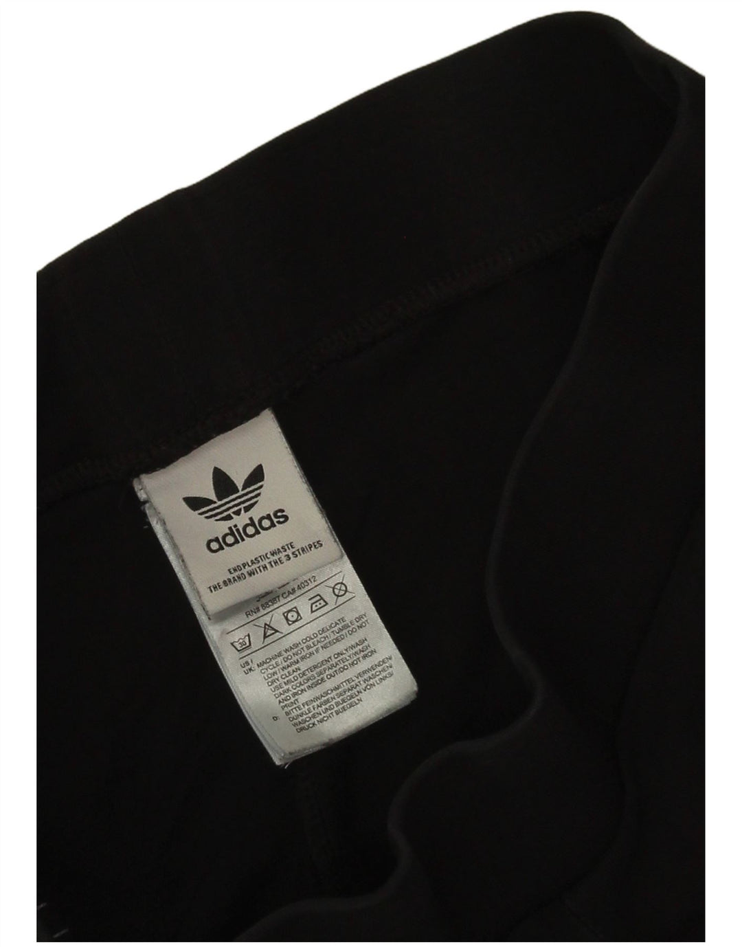 Adidas Leggings Femme UK 8 Petit Coton Noir