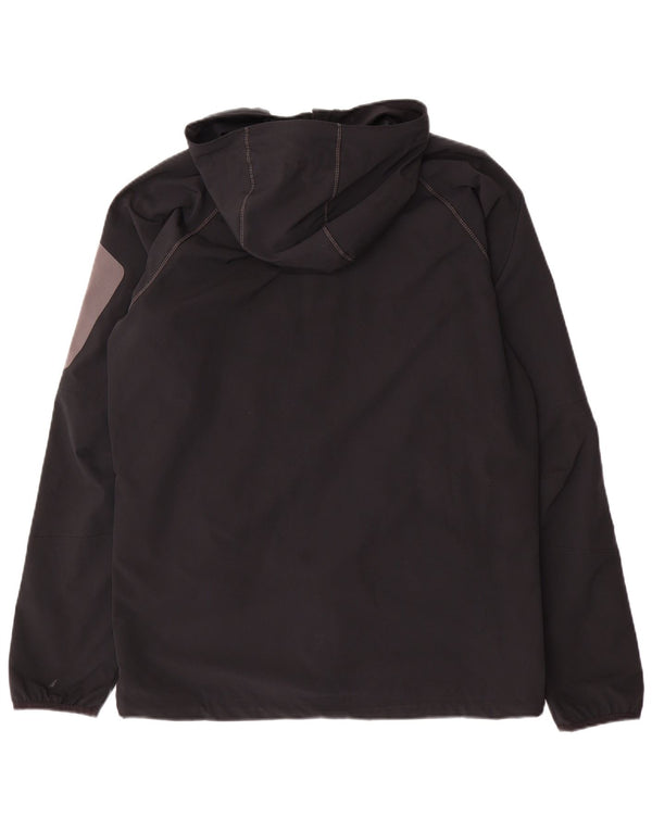 Columbia Veste de pluie à capuche pour homme UK 38 Medium Noir Polyester