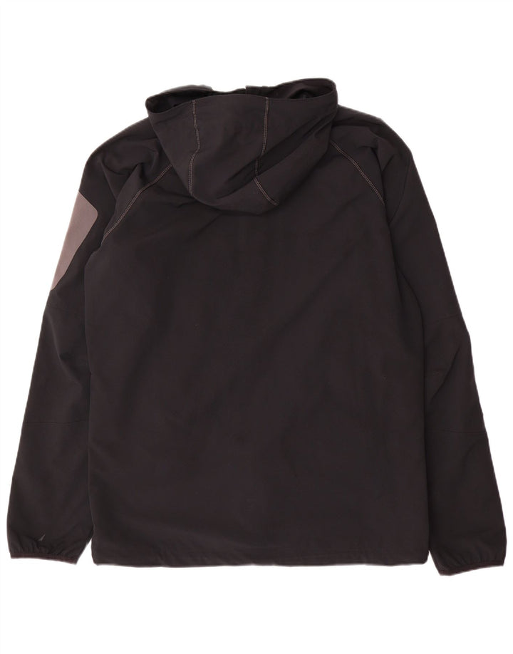 Columbia Veste de pluie à capuche pour homme UK 38 Medium Noir Polyester