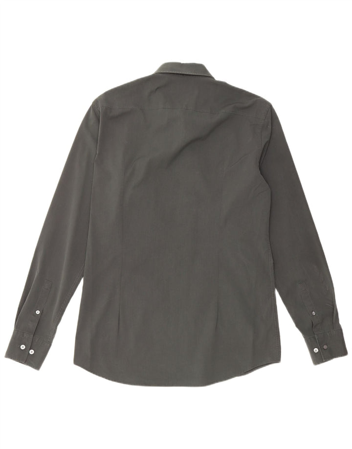 HUGO BOSS Chemise slim fit homme taille 40 coton vert moyen