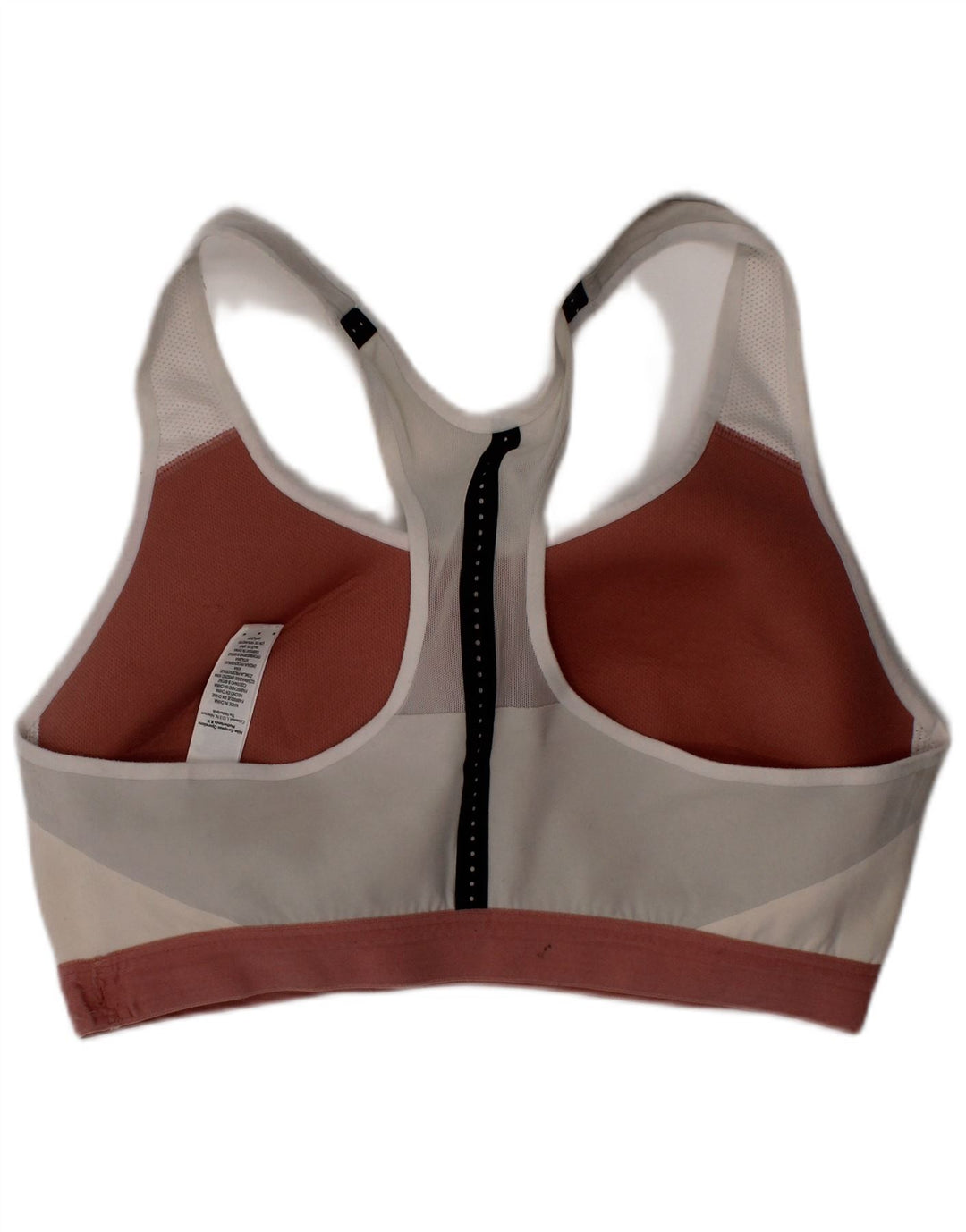 Nike Haut de soutien-gorge de sport Dri Fit pour femme en nylon blanc cassé moyen