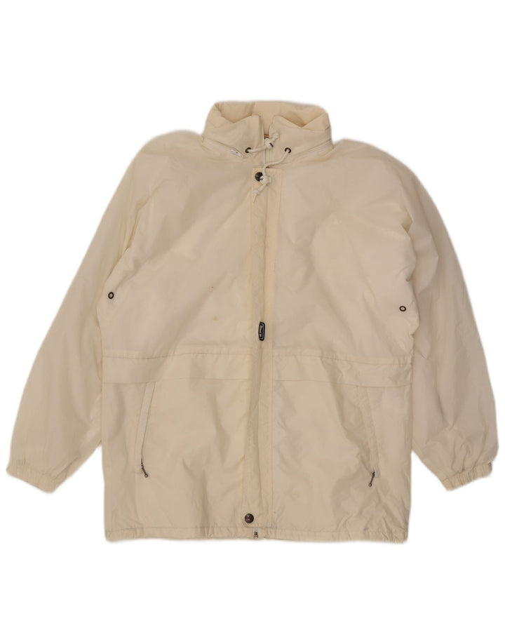K-Way Veste de pluie à capuche pour homme UK 38 Medium Blanc Polyamide
