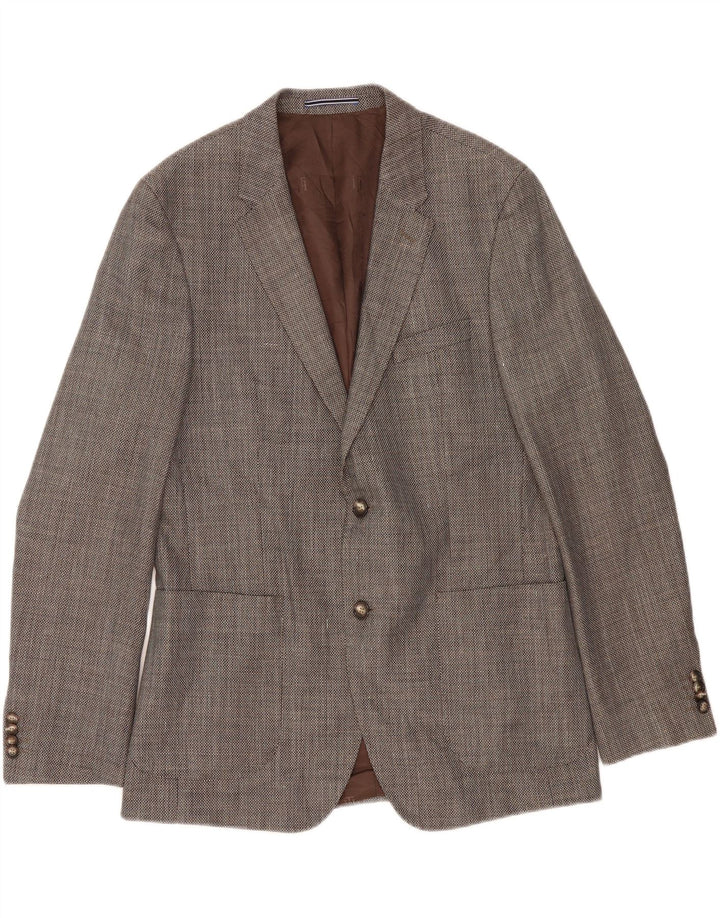 TOMMY HILFIGER Veste blazer sur mesure à 2 boutons pour homme IT 52 XL Gris laine