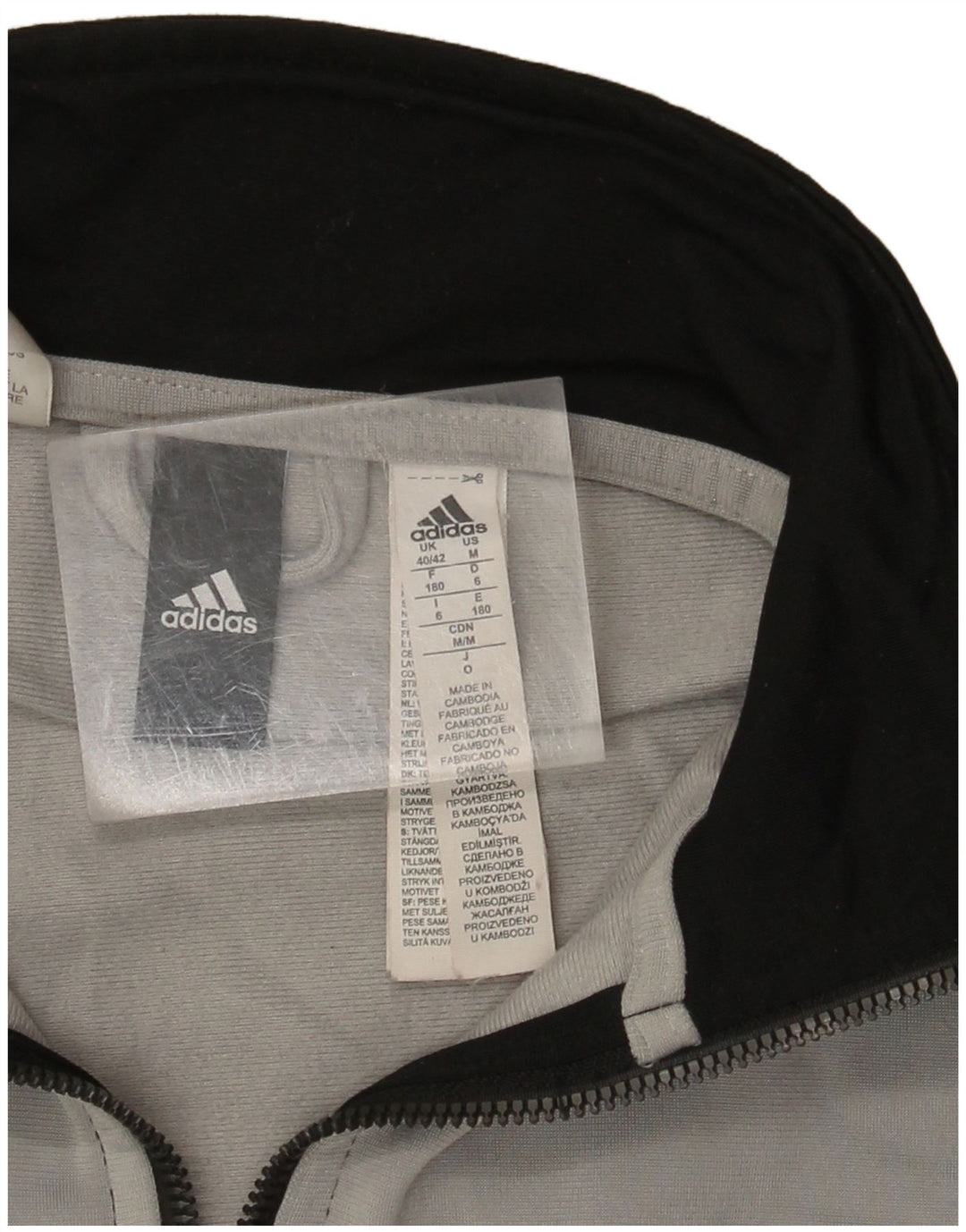 Adidas Veste de survêtement pour homme UK 40/42 Medium Noir Polyester