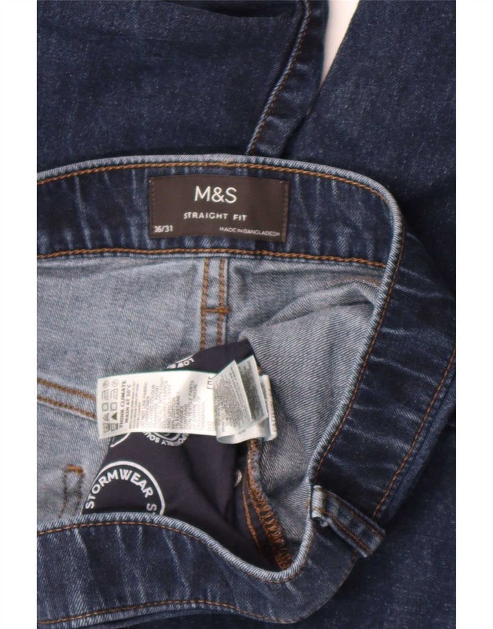 Marks & Spencer Jean droit homme W36 L28 bleu marine coton