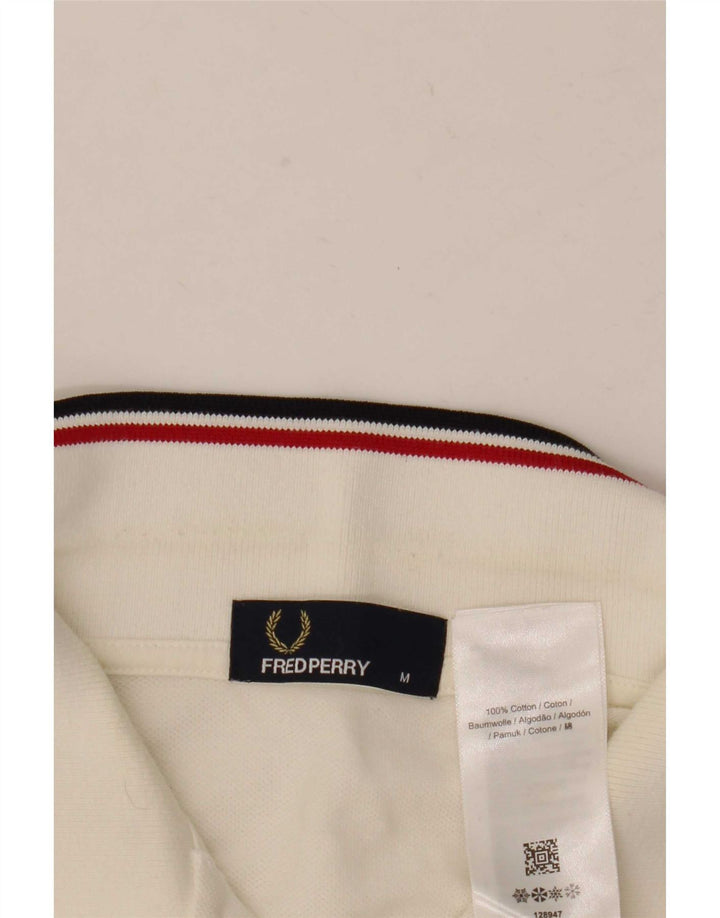 Fred Perry Polo Homme Blanc Moyen Coton
