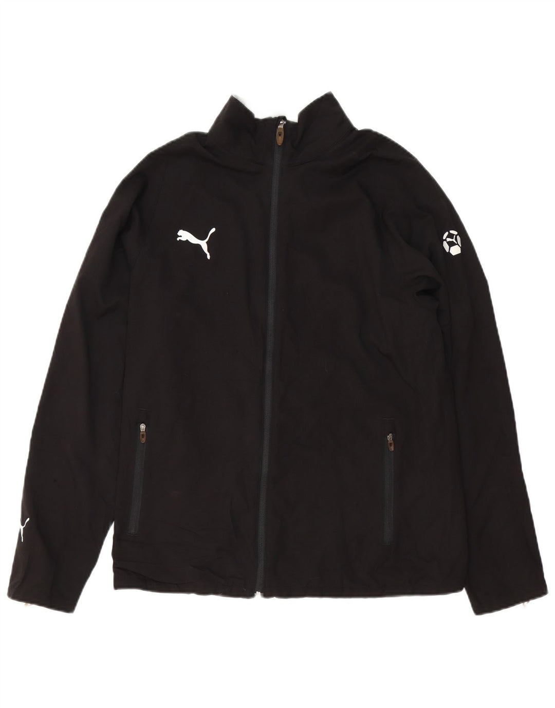 PUMA Veste de Survêtement Homme Noir Moyen Polyester