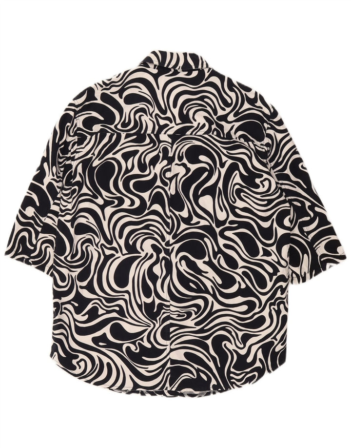 Laurel Surchemise Femme Manches 1/2 IT 42 Bleu Marine Moyen Géométrique