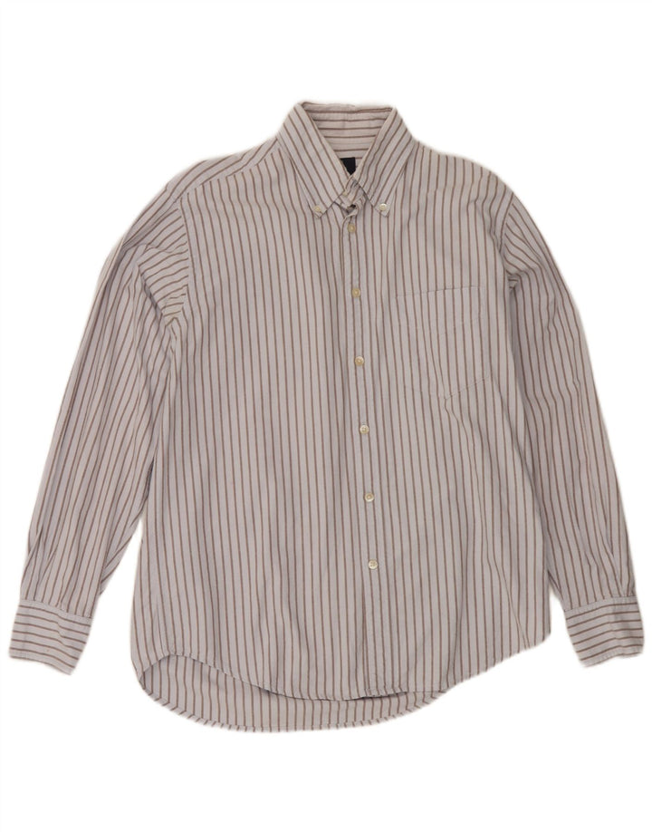 Boggi Chemise Homme Bleu Moyen Rayé Coton