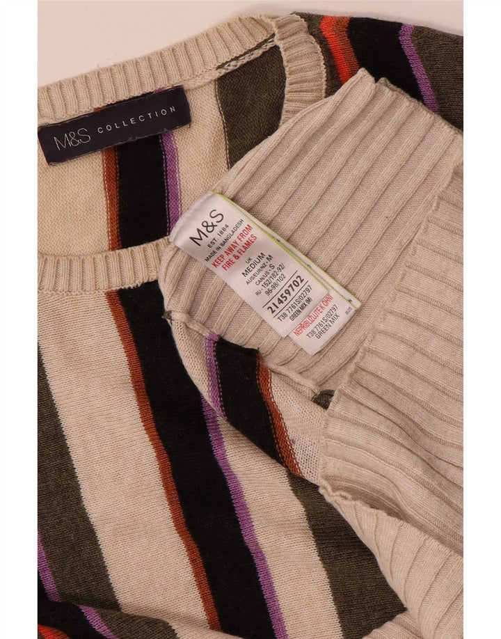 Marks & Spencer Pull ras du cou pour femme UK 14 Medium Multicolore