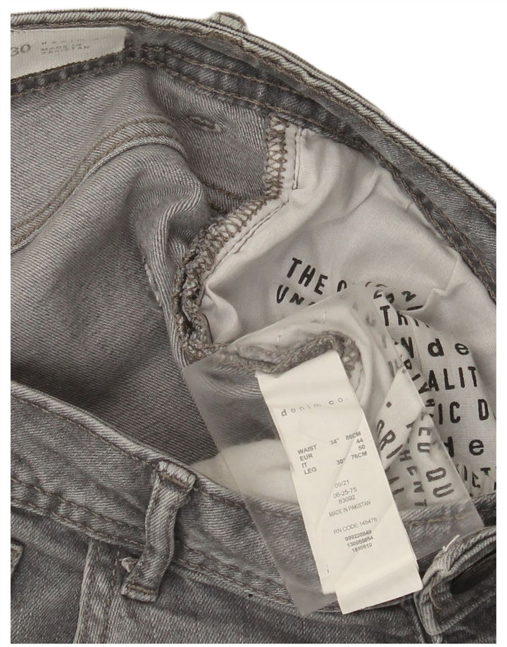 Denim & Co Jean Slim Homme W34 L30 Gris Coton