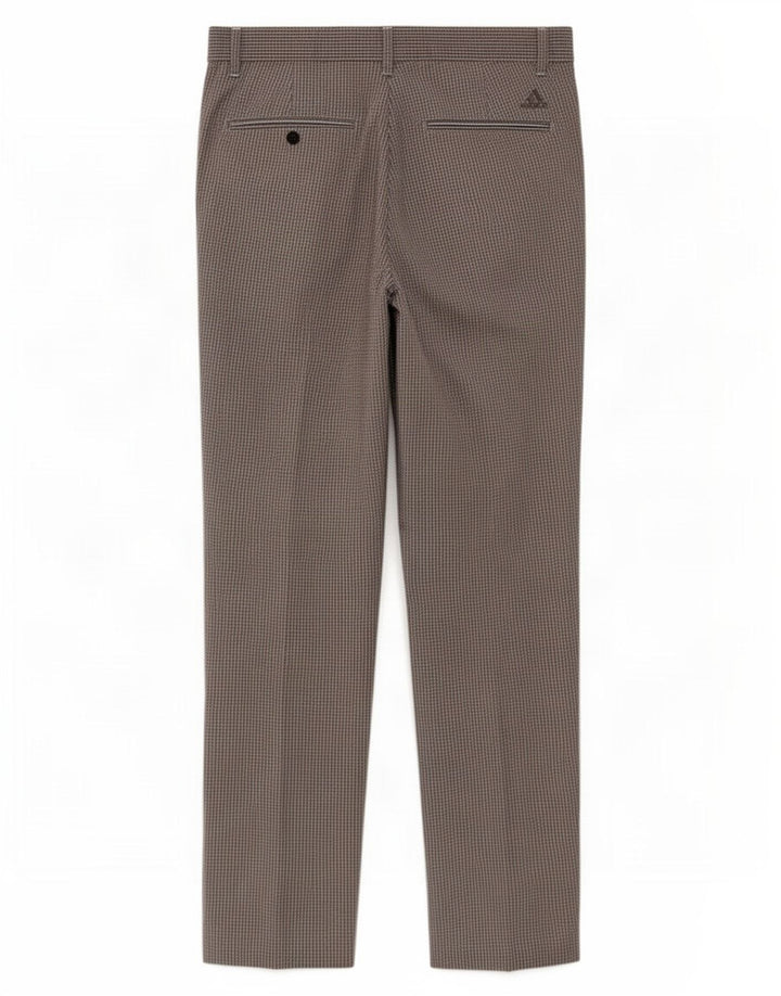Adidas Pantalon Chino Droit Homme W32 L30 Gris Vichy Polyester