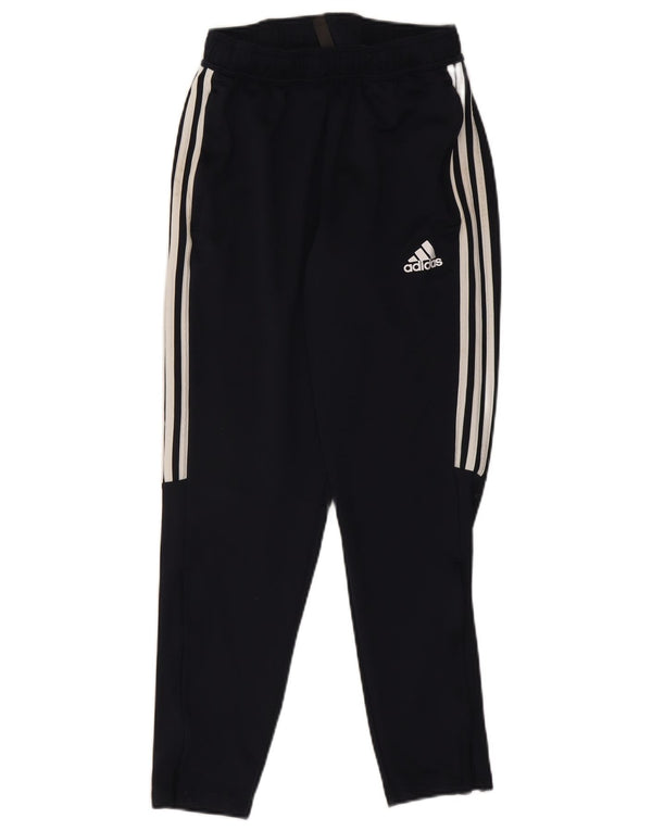 Adidas Pantalon de survêtement pour homme en polyester rayé bleu marine moyen