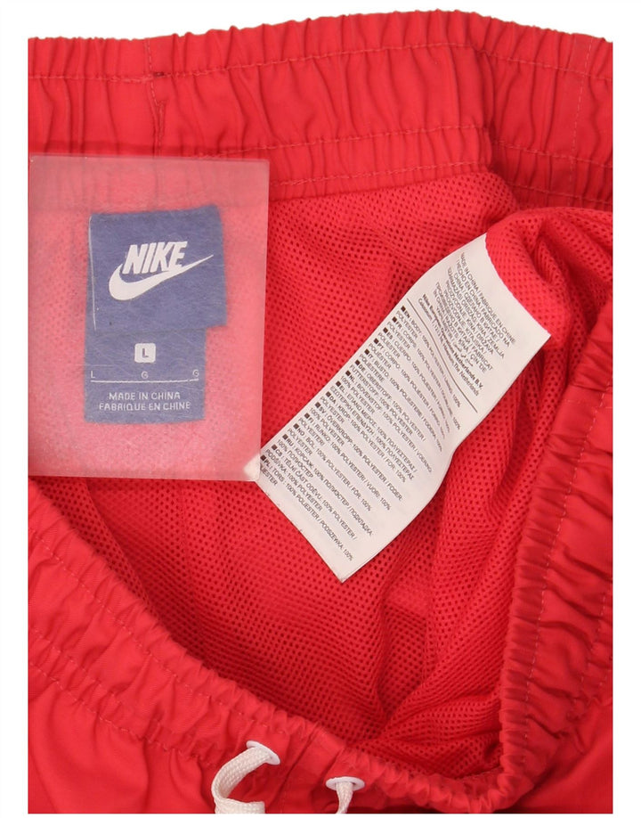 Short de bain Nike homme grand rouge polyester