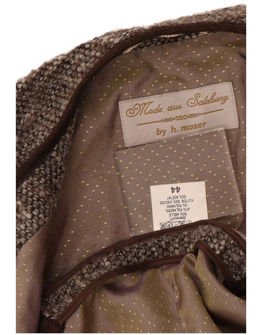 H.MOSER Gilet OPEN Femme IT 44 Marron Moyen Floral Polyacrylique